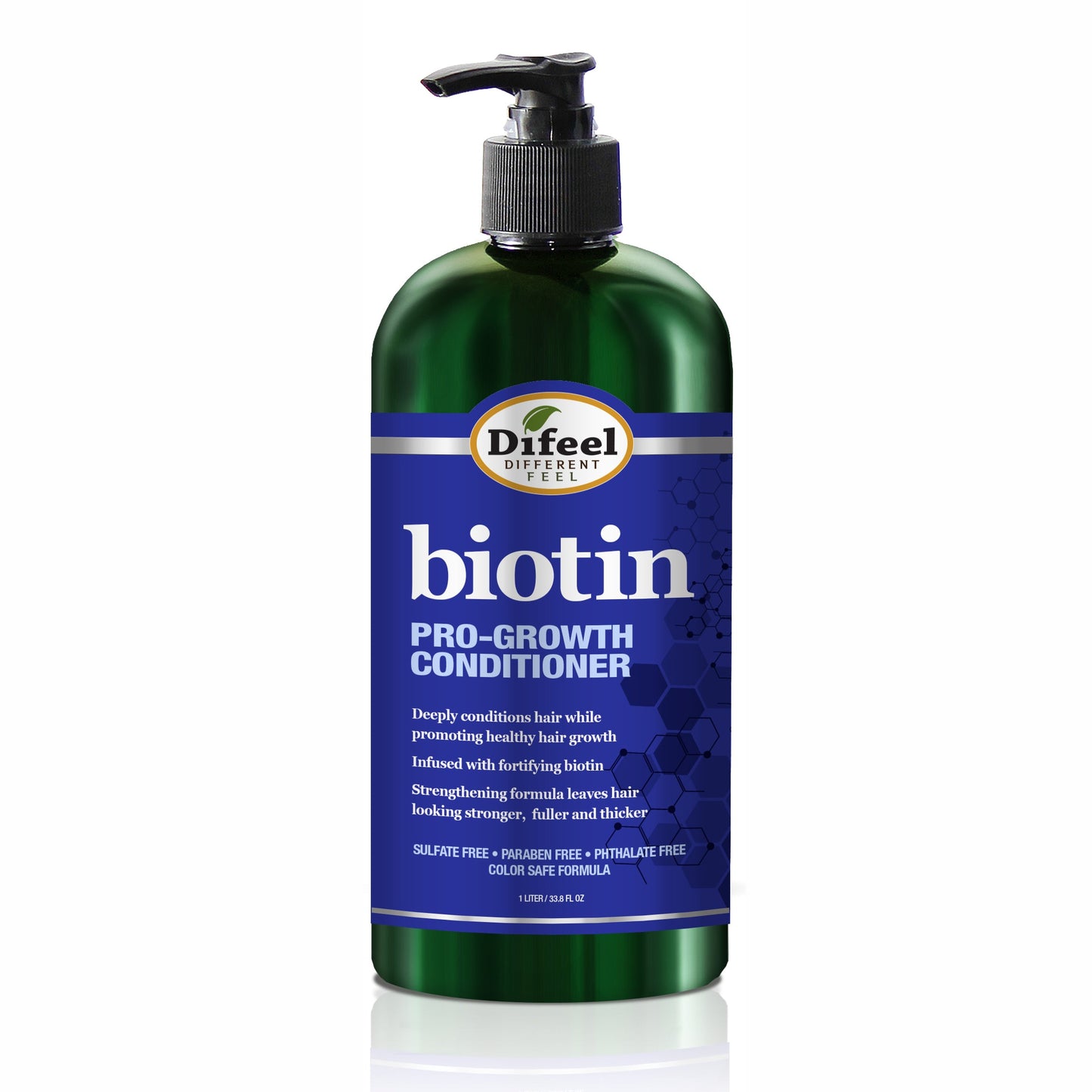 biotina Difeel pro-growth acondicionador para el crecimiento del cabello, acondionador desenredante e hidratante,