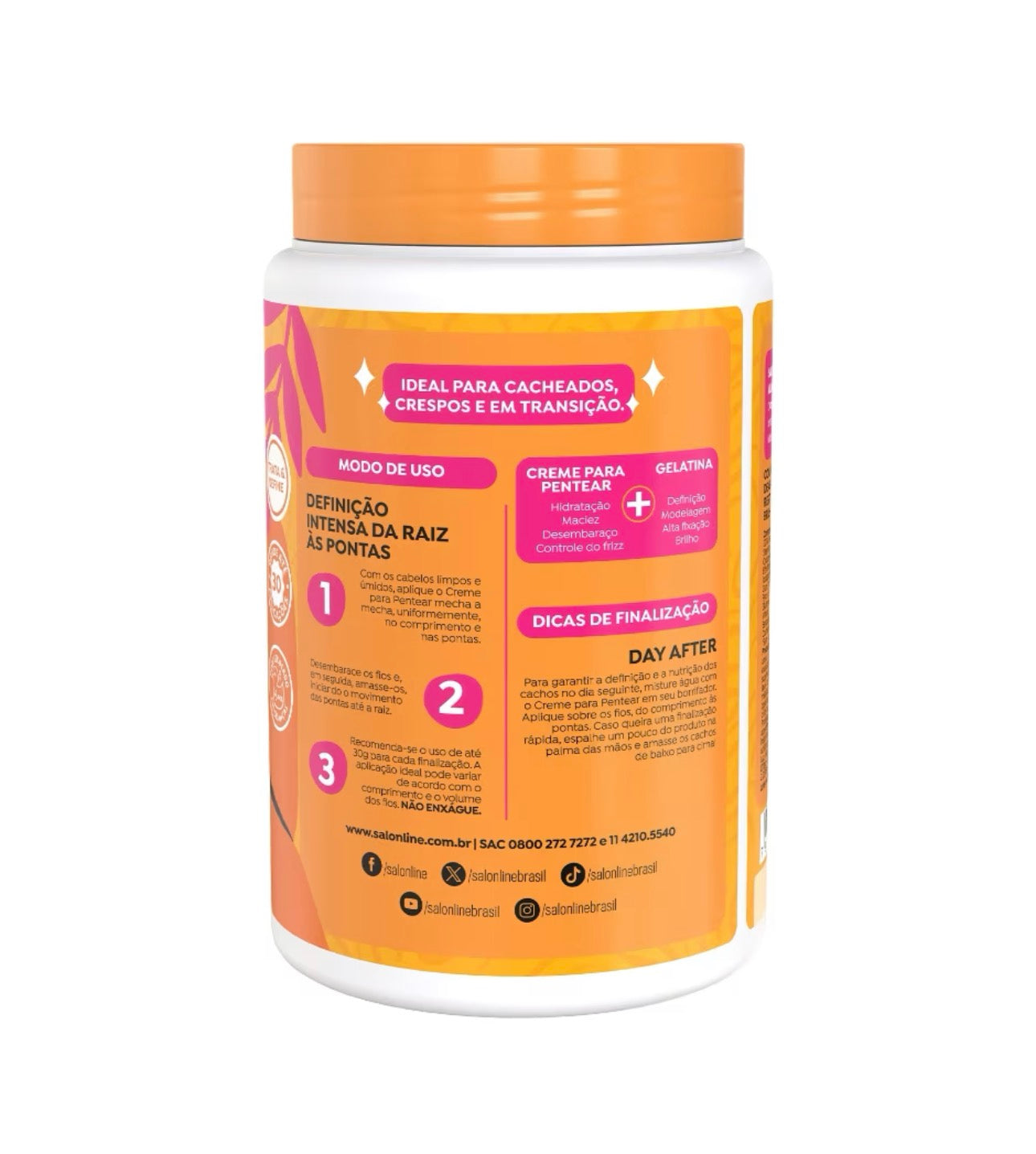 SALON LINE | CREMA DE PEINAR CON GEL definición extraordinaria