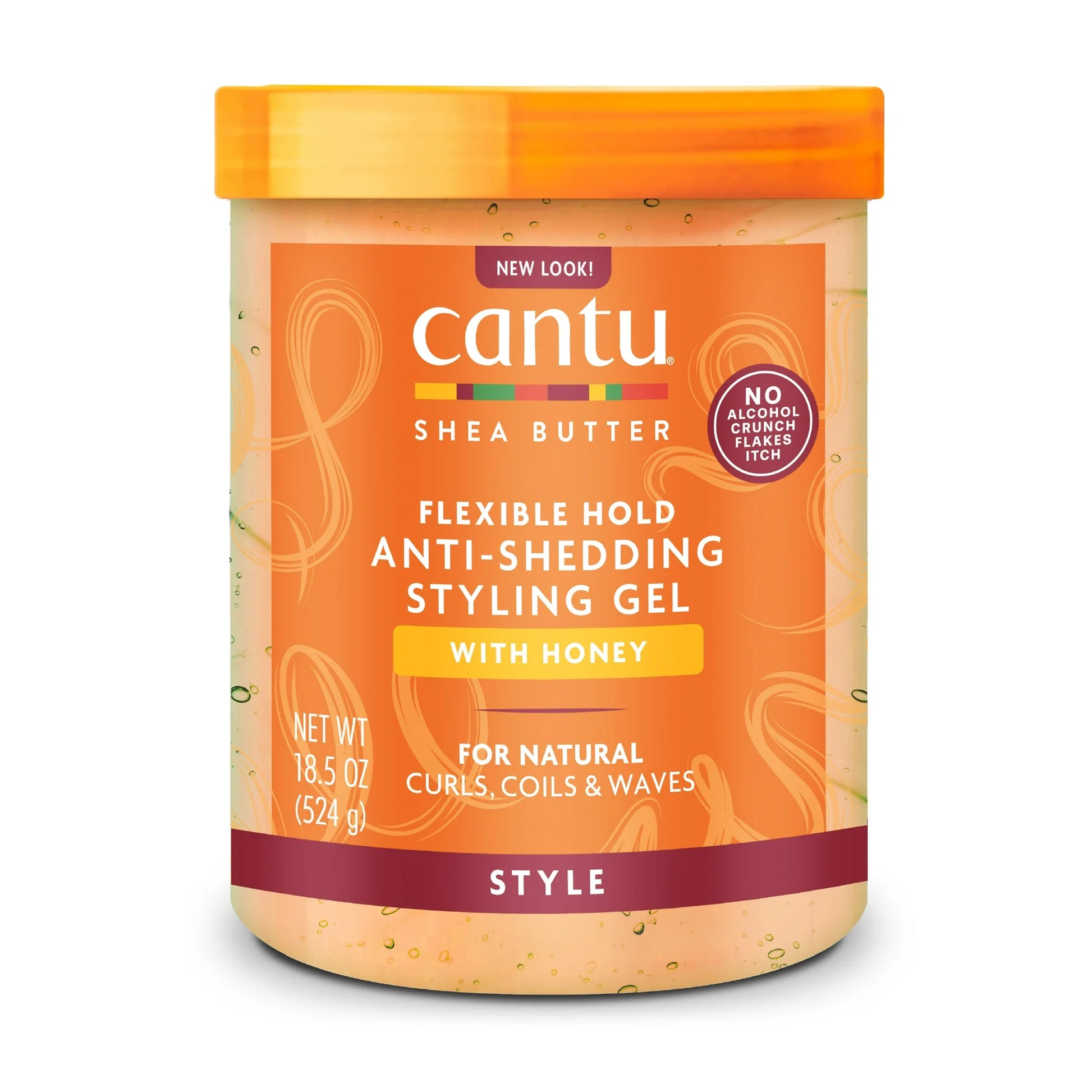 Gel para rizos de miel y linaza, con manteca de karité. cantu-productos para cabello rizado-anti encogimiento
