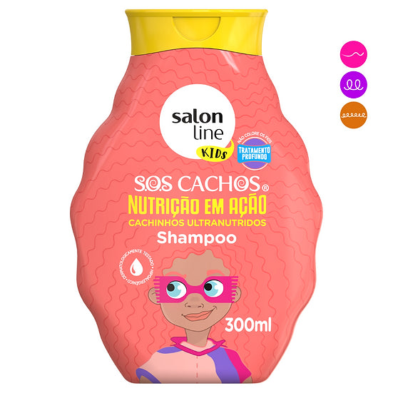 shampoo para rizos, shampoo hidratante sos cachos salon line, shampoo nutritivo, shampoo anti alergico para niños, shampoo sin sal, shampoo sin sulfato, shampoo kids, shampoo niños, salon line,