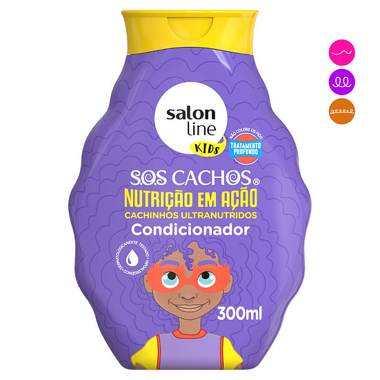 acondicionador para rizos, acondicionador hidratante sos cachos salon line, acondicionador nutritivo, acondicionador anti alergico para niños, acondicionador sin sal, acondicionador kids, acondicionador niños, salon line, sos cachos