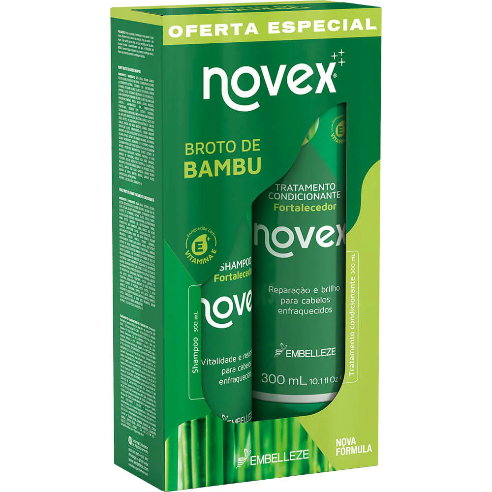 NOVEX | KIT ACONDICIONADOR Y SHAMPOO DE BAMBÚ
