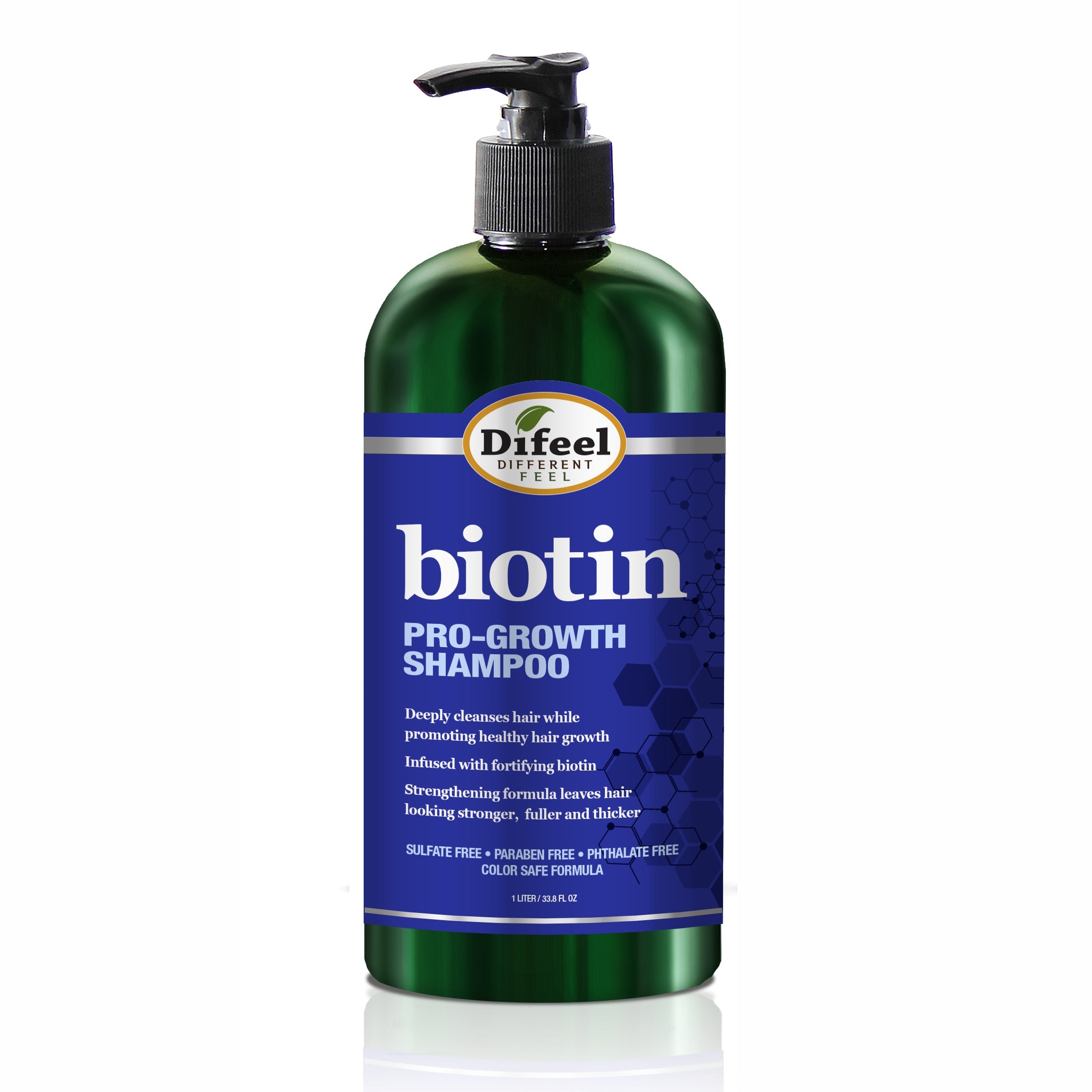 biotina Difeel pro-growth shampoo para el crecimiento del cabello, champú anticaida, shampoo crecimeinto y fuerza