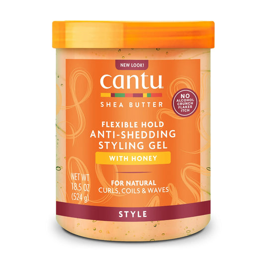 Gel para rizos de miel y linaza, con manteca de karité. cantu-productos para cabello rizado-anti encogimiento