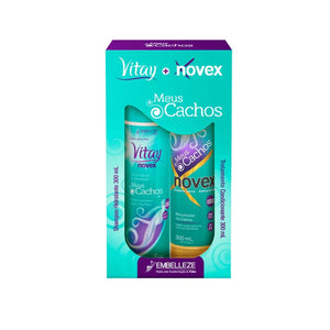 NOVEX | KIT SHAMPOO Y ACONDICIONADOR MEUS CACHOS Memorizador de rizos