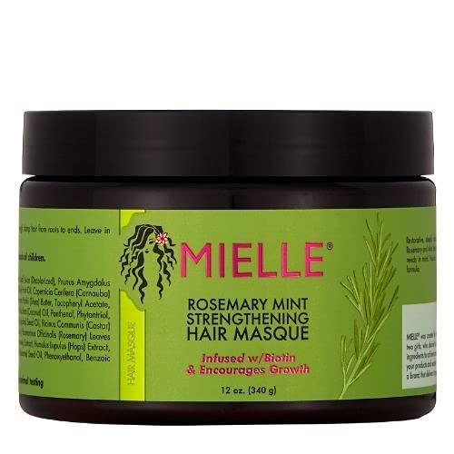 MIELLE ORGANICS | MASCARILLA FORTALECEDORA con romero y menta, infundida con biotina