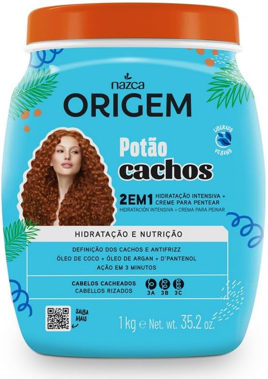 ORIGEM NAZCA | CREMA DE PEINAR 2EN1 POTAO CACHOS