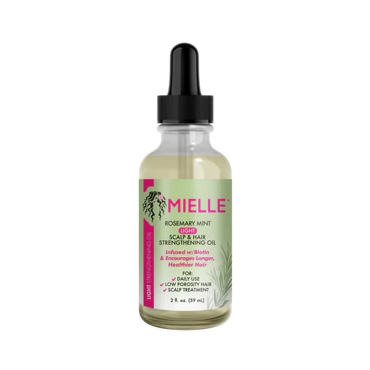 MIELLE | ACEITE ROMERO,BIOTINA Y MENTA Aceite ligero para fortalecer el cuero cabelludo