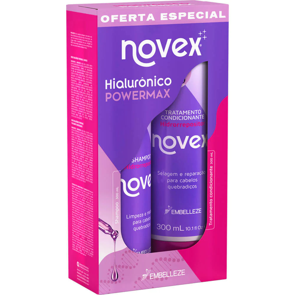 NOVEX | KIT SHAMPOO Y ACONDICIONADOR armonizador capilar Hyaluronic PowerMax