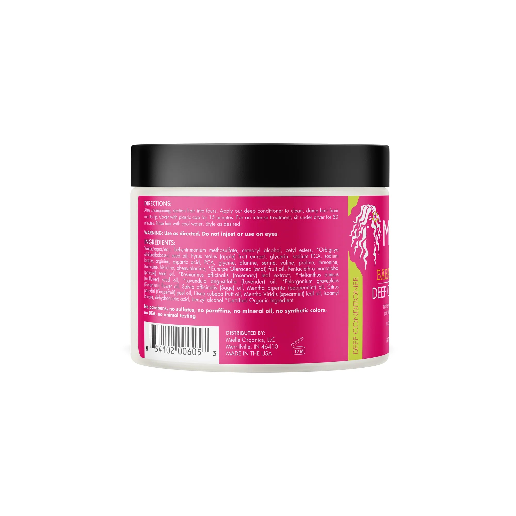 MIELLE | Acondicionador profundo de aceite de babasú y menta