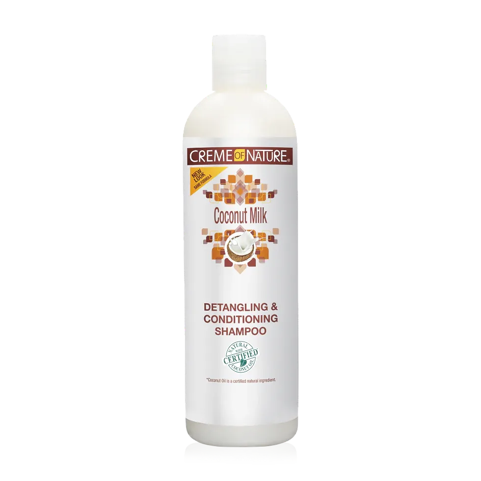 CREME OF NATURE - SHAMPOO COCONUT MILK  champú hidratante