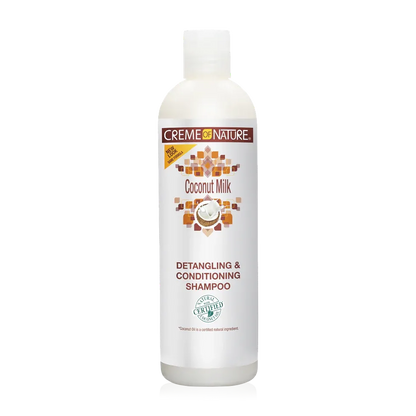CREME OF NATURE - SHAMPOO COCONUT MILK  champú hidratante