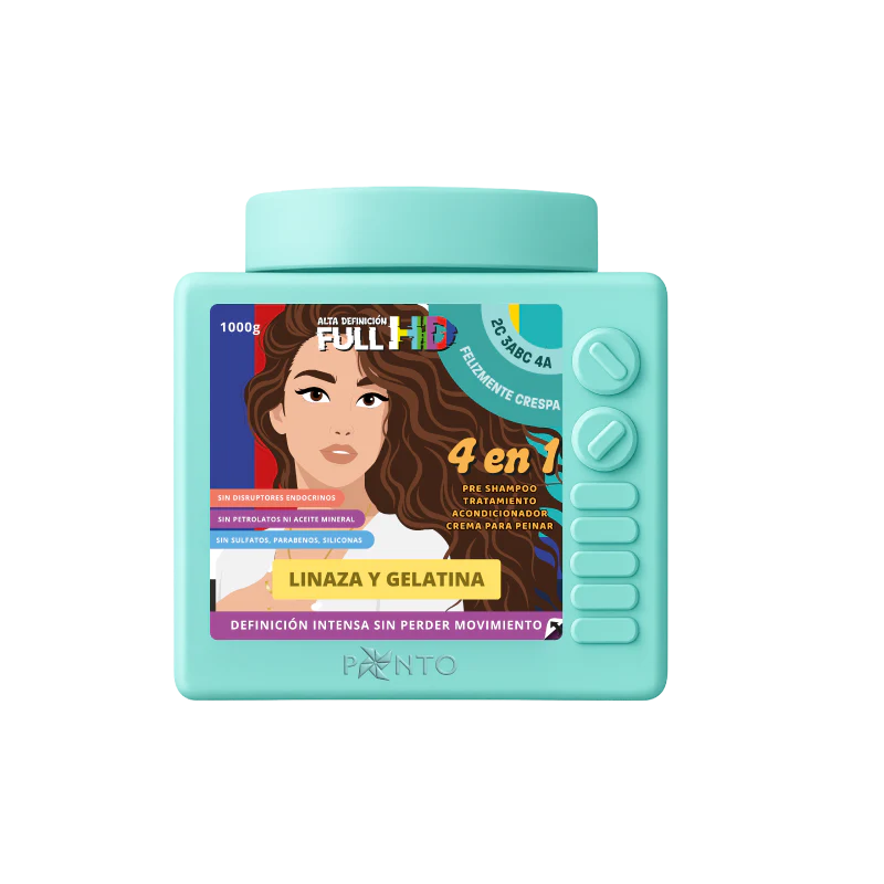PONTO | CREMA DE PEINAR HD 4EN1 FELIZMENTE CRESPA 1KILO