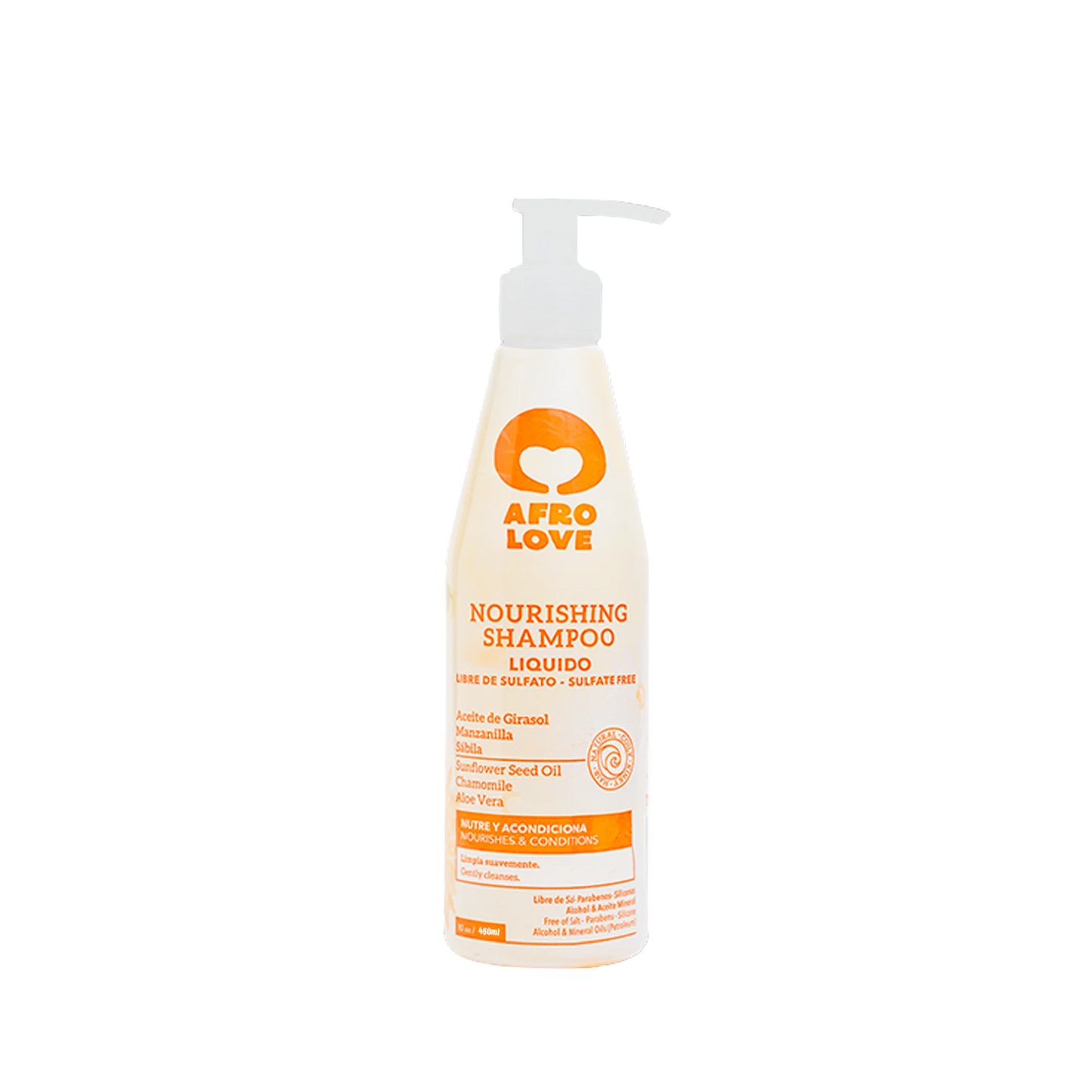 AFRO LOVE - SHAMPOO hidratante con aceite de girasol y sábila