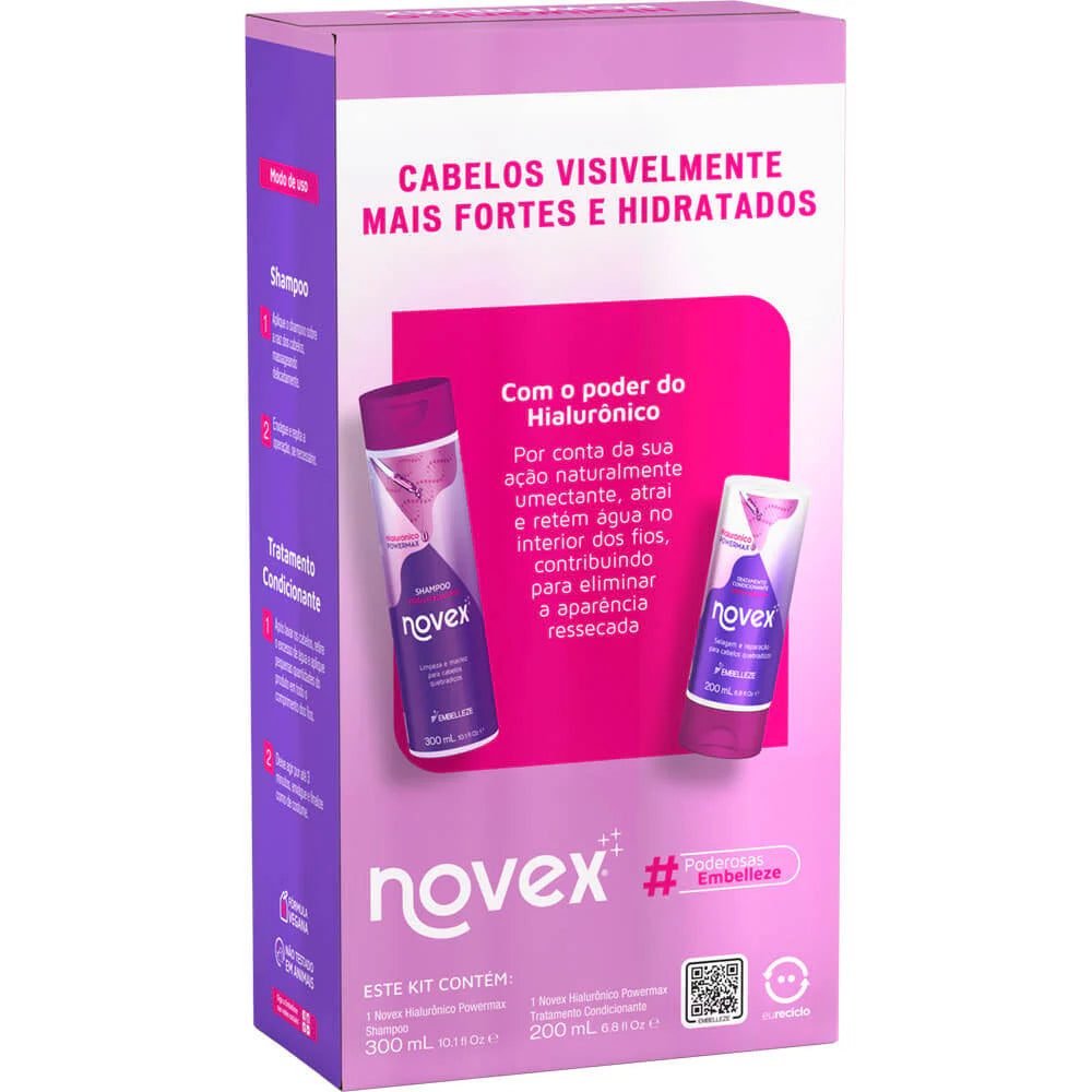 NOVEX | KIT SHAMPOO Y ACONDICIONADOR armonizador capilar Hyaluronic PowerMax