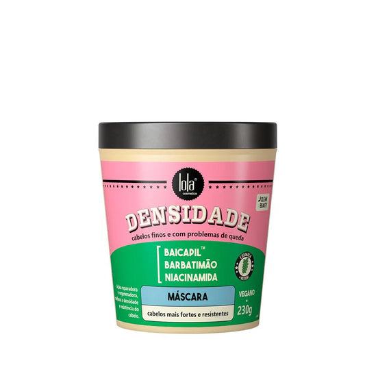 mascarilla-densidade-lola-metodo-curly-pelo-rizado-mascarilladensidad-cali-kaiver-productoscabellorizado. Línea DENSIDADE, específicamente formulada para aportar cuerpo y volumen al cabello fino . Acción reparadora intensiva y equilibrio del pH. Protege contra los daños severos de la fibra capilar. Cabellos más fuertes y resistentes.

Mejora la resistencia del cabello, alinea y suaviza la cutícula y previene la rotura y la caída.
Formulada para reparar y regenerar el cabello mejorando la densidad y el volu