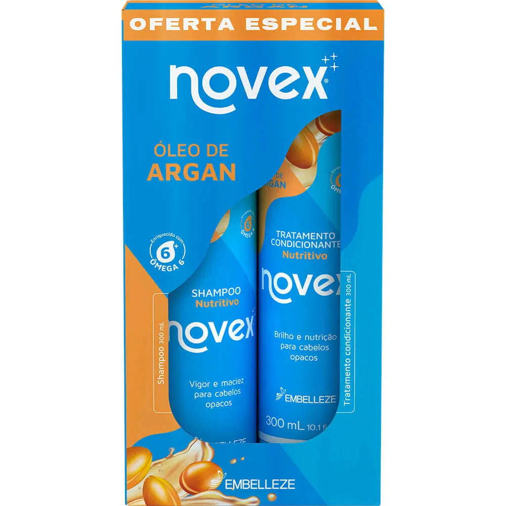 NOVEX | KIT SHAMPOO Y ACONDICIONADOR ARGAN Nutritivo