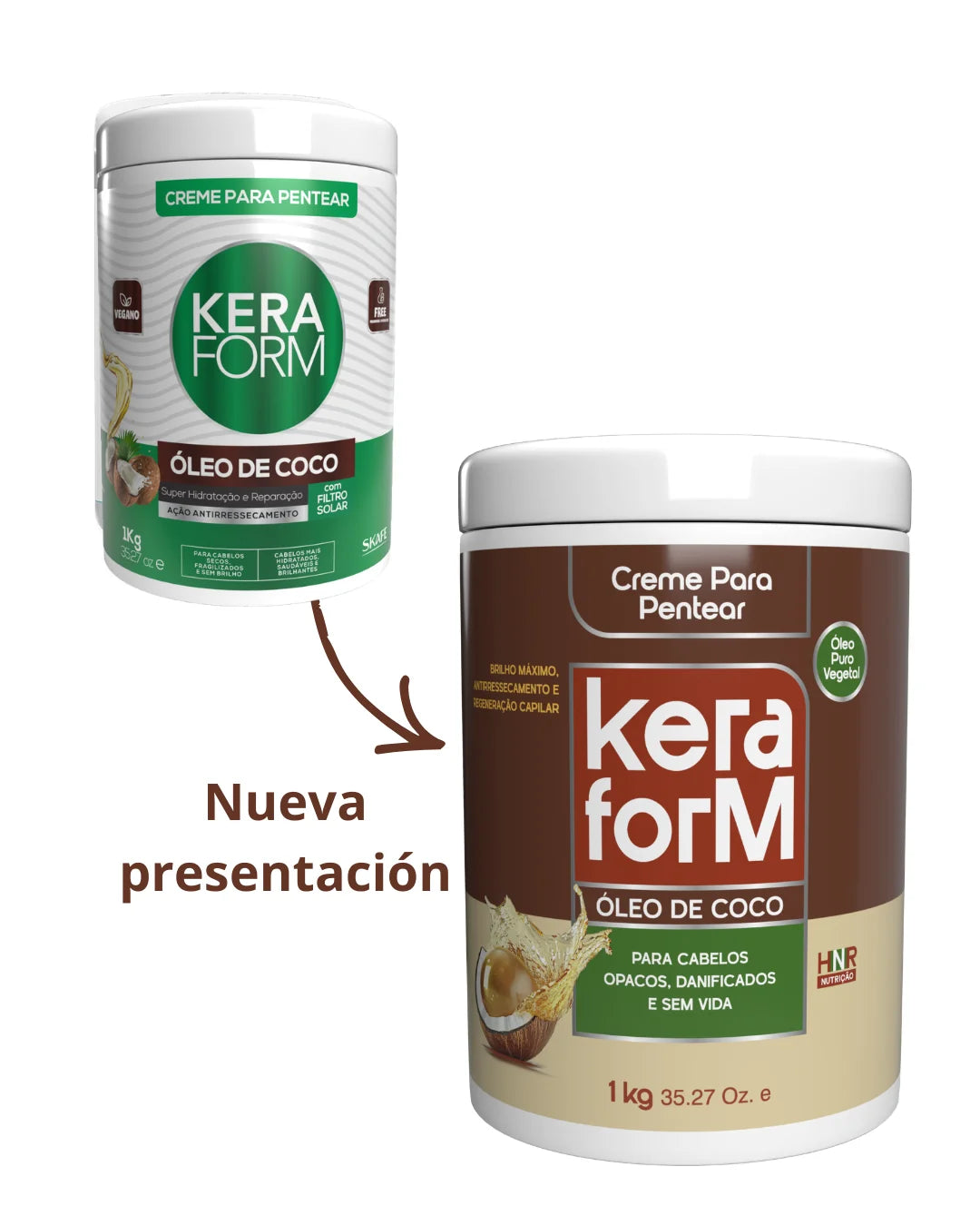 KERAFORM | CREMA DE PEINAR ÓLEO DE COCO