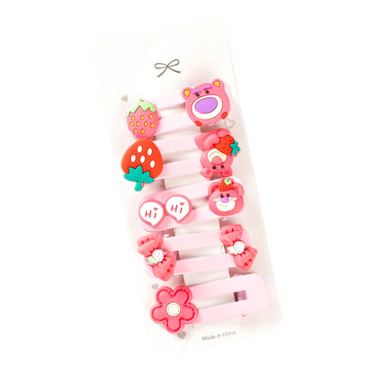 PINZAS DE FRESA PARA NIÑAS