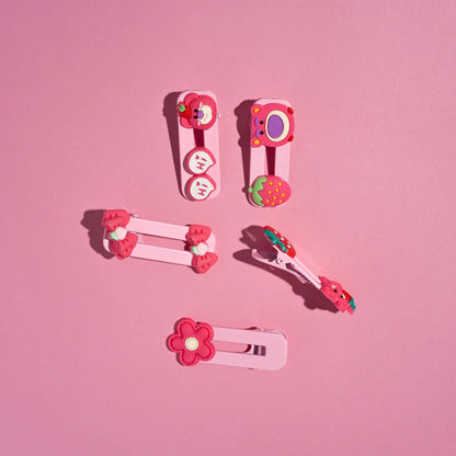 PINZAS DE FRESA PARA NIÑAS