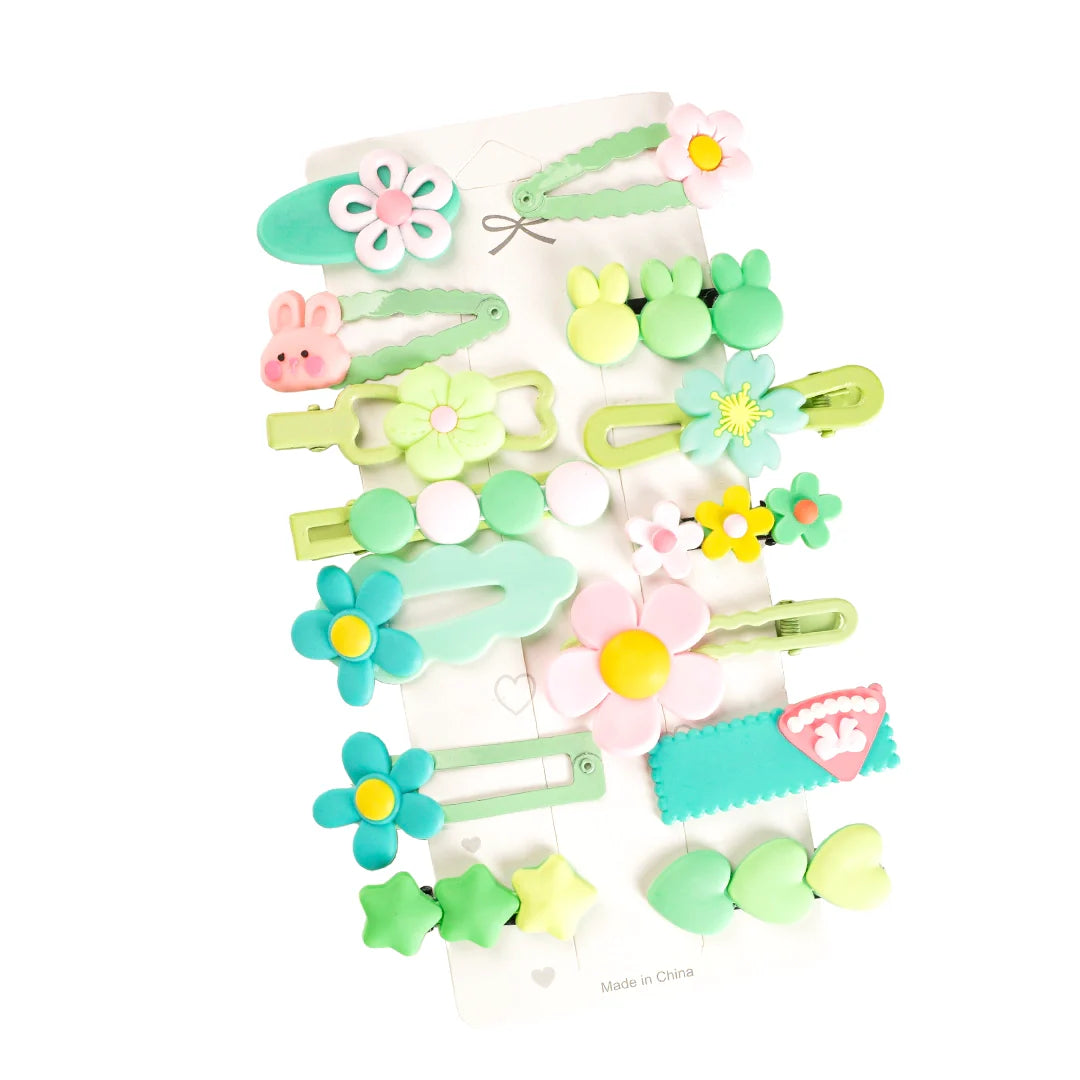 PINZAS FLORES PARA NIÑAS