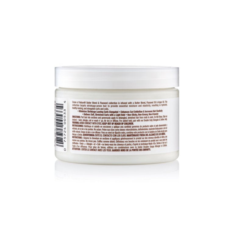 CREME OF NATURE | PUDDIN LINAZA doble función para rizar, estirar y definir