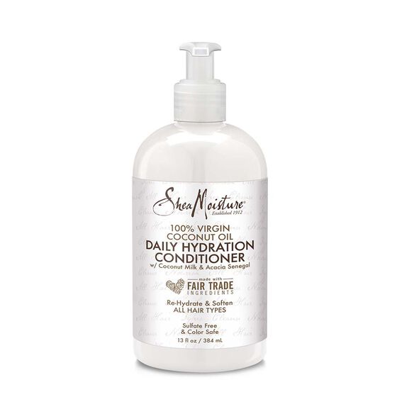 SHEA MOISTURE - 100% DAILY HYDRATION ACONDICIONADOR aceite 100% aceite de coco virgen