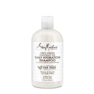 SHEA MOISTURE - 100% DAILY HYDRATION SHAMPOO aceite 100% aceite de coco virgen