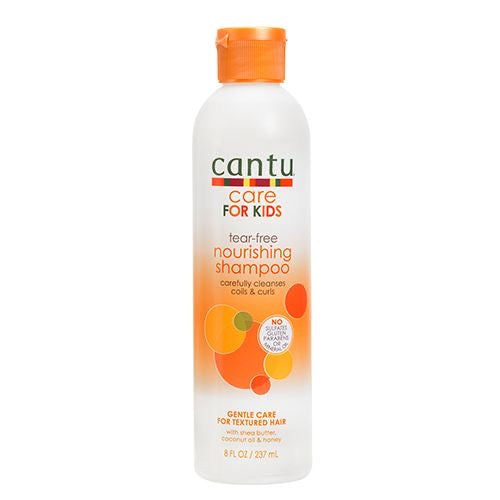champú hidratante para niños anti lagrimas de cantu para niños, con manteca de karité, miel,  lavado suave e hidratante 