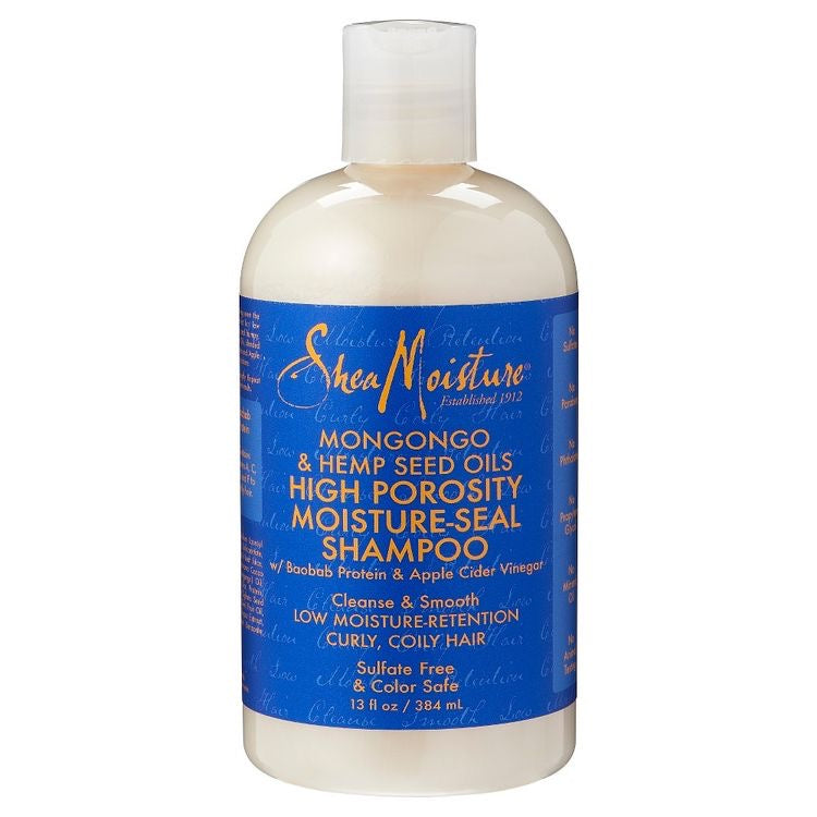 SHEA MOISTURE | SHAMPOO DE MONGONGO Y CAÑAMO para porosidad alta