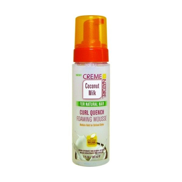 CREME OF NATURE - FOAMING MOUSSE COCONUT MILK  espuma definidora