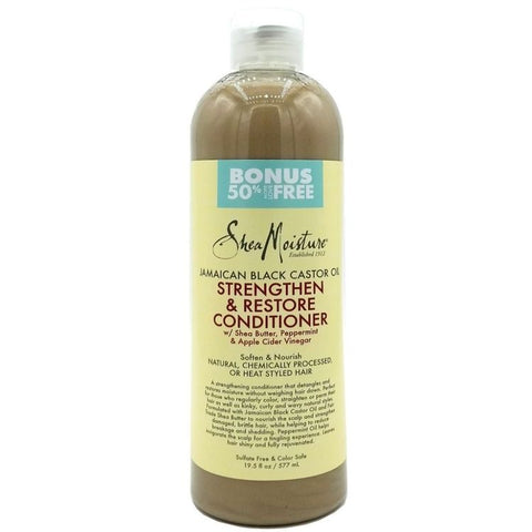 SHEA MOISTURE - JAMAICAN BLACK CASTOR OIL CONDITIONER Nutre y Estimula el crecimiento