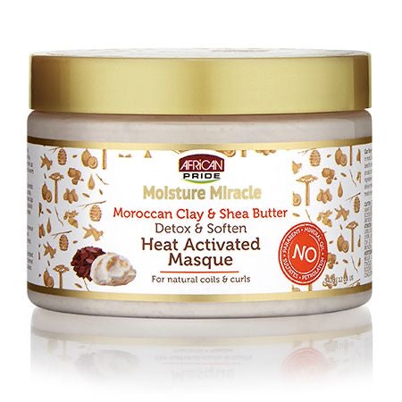 AFRICAN PRIDE - MOROCCAN CLAY AND SHEA BUTTER MASQUE mascarilla Detox de arcilla roja