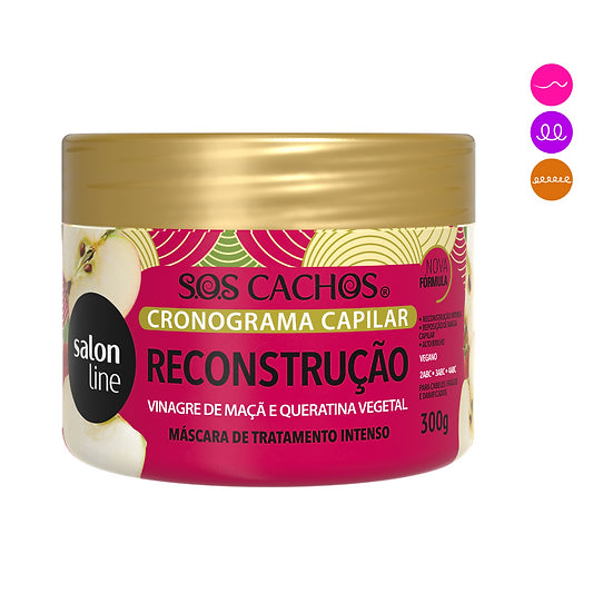 SALON LINE | RECONSTRUCCIÓN SOS CACHOS Mascarilla Cronograma Capilar 300gr