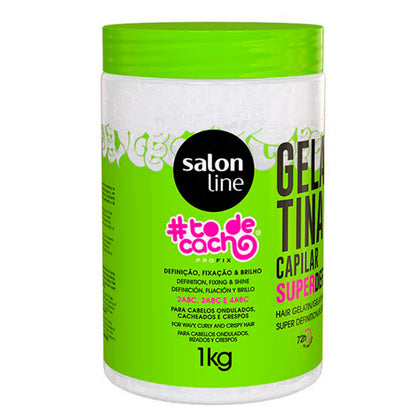 gelatina capilar super definición #todecacho para rizos definidor y alta fijación, aporta brillo en cabellos secos. gel definidora de crespos, gel para cabello afro , geles para cabello afro