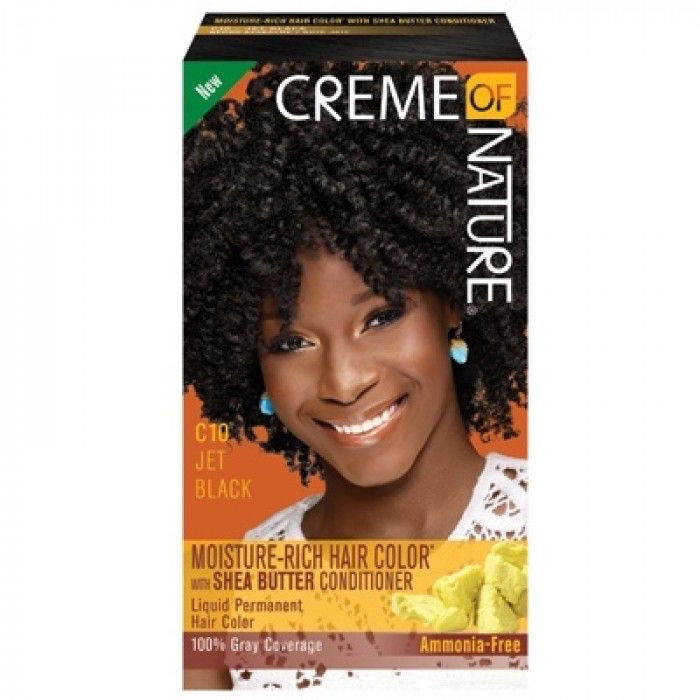 Creme of nature tinte permanente sin amoniaco enriquecido con manteca de karité y de mango. Formulado con una combinación de colorantes especialmente mezclados y&nbsp; acondicionadores para una cobertura&nbsp; de raíz a puntas. Además obtienes una cobertura del 100% de canas, tintepararizos_cabellonatura_tinte para cabello alisado_cremeofnature tinte c10